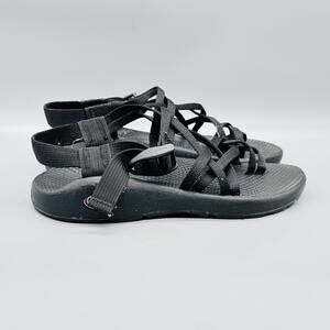 Chaco Sandals Womens 6 Black Strappy Adjustable Buckle Sport Hiking Water Shoes